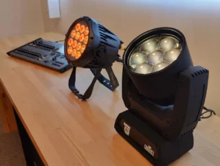 Spent a bit of time with some @chauvet_pro lighting fixtures and the FLX S24 from Zero88 for a couple of upcoming projects. All supplied by @teamleisuretec #avinstall #chauvetprofessional #zero88 #theatre #stagelighting